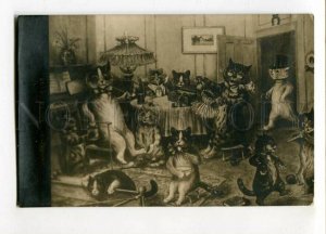 3106472 Dressed PUSSY CAT by Louis WAIN old PHOTO Russian RARE