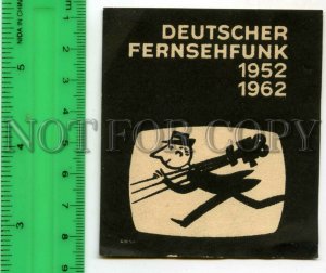 500248 GERMANY FERNSEHFUNK Vintage match label