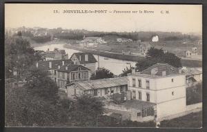 Birds Eye View Joinville-le-Pont France Post Card PPC855