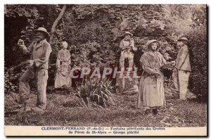 Clermont Ferrand Old Postcard Fountain of Peru petrifying caves of St Alyre G...