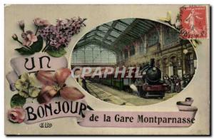 Paris - 15 - Gare Montparnasse Train - Old Postcard