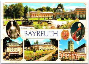 VINTAGE CONTINENTAL SIZE POSTCARD CASTLES AND GALLERIES OF BAYREUTH GERMANY