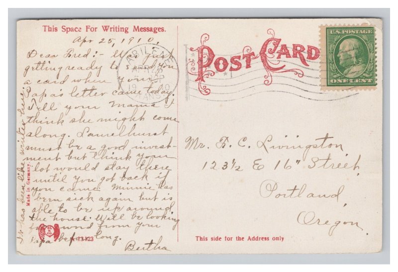 Abilene Kans. Kansas Interior M. E. Church Postcard c1910