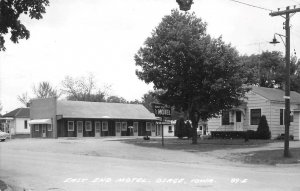 RPPC EAST END MOTEL Osage, Iowa Mitchell County Roadside c1950s Vintage Postcard