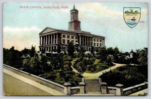 State Capitol Nashville Tennessee TN Ground Landscape Entrance Building Postcard