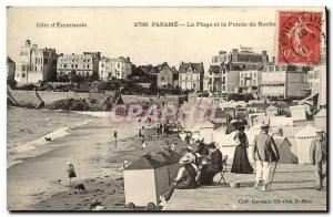 Old Postcard Parame The Beach and the tip of the rock