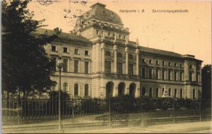 Germany Karlsruhe Sammlungsgebäude Vintage Postcard 03.81