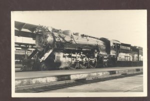 RPPC EDENVER COLORADO C&S RAILROAD TRAIN ENGINE 371 REAL PHOTO POSTCARD