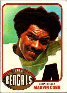 1976 Topps Football Card Marvin Cobb Cincinnati Bengals sk4273