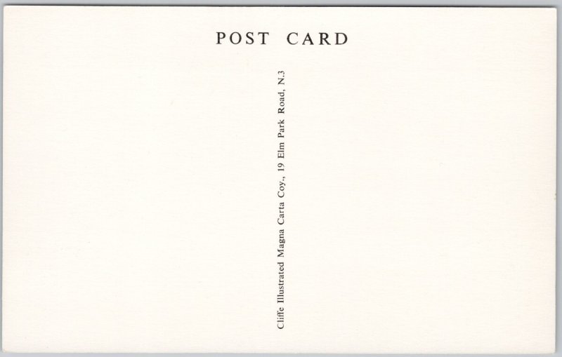 Magna Carta Island England House Unused Litho Postcard H74