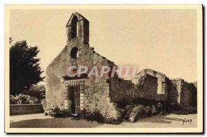 Old Postcard Les Baux B R XVI century Chapel of Penitents