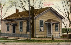 Republican Schoolhouse, Birth Place of Republican Party Ripon WI Postcard G59