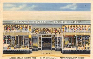 Albuquerque  New Mexico Maisel's Indian Trading Post, Color Linen PC U9847