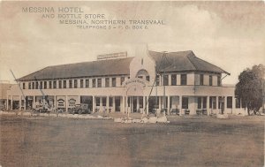 Messina Transvaal South Africa c1910 Postcard Messina Hotel & Bottle Store