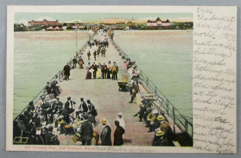 Old Orchard Pier, Old Orchard Beach ME 1906 UDB Postcard (#7256)