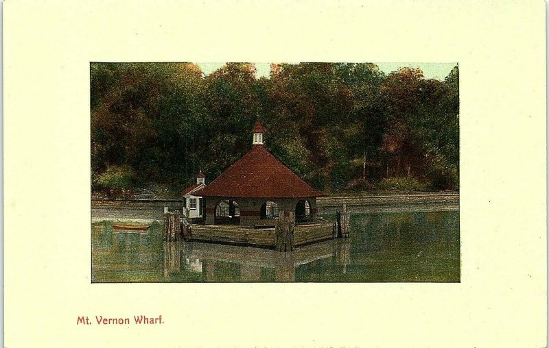 1920s Mt. Vernon Wharf Mt. Vernon Virginia Rare View Postcard Unposted 14-1 