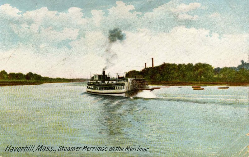 MA - Haverhill. Steamer Merrimac on the Merrimac River