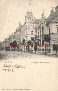 Czech Republic, Olmutz, Olomouc, Verlangerte Theresiangasse, 1904 PM