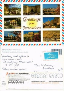 CPM AK Greetings from Jerusalem ISRAEL (733642)