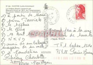 Postcard Modern Nantes (Loire Antlantique) The Graslin Theater built in 1811 ...