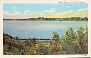 CLAREMORE OKLAHOMA~CLAREMORE LAKE POSTCARD 1920s