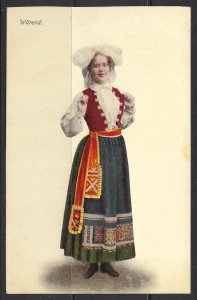 Sweden, Warend - Woman In Traditional Costume - [FG-212]