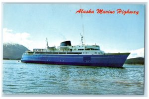 Alaska Marine Highway Steamer Ship SS Unposted Vintage Postcard