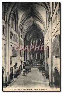 Postcard Ancient Romans Interior of the Church of St. Barnard
