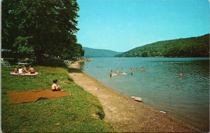 Squantz Pond State Park New Fairfield Connecticut CT Postcard VTG UNP Vintage  