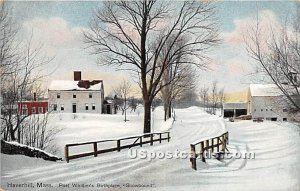 Poet Whittier's Birthplace Snowbound - Haverhill, Massachusetts MA