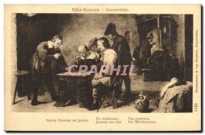 Old Postcard Rijksmuseum Amsterdam Danid Teniers the Younger Players of