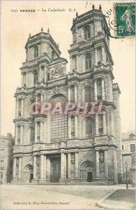 Old Postcard Rennes Cathedrale