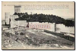 Old Postcard Beaucaire Castle Ruins