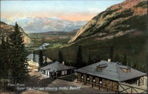 Banff Ontario ONT Upper Hot Springs Baths c1910 Vintage Postcard