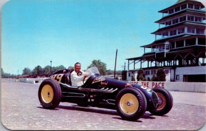 Postcard 1951 Champion Lee Wallard 500 Mile Speedway Indianapolis, Indiana