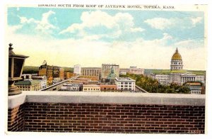 Postcard HOTEL SCENE Topeka Kansas KS AR7350