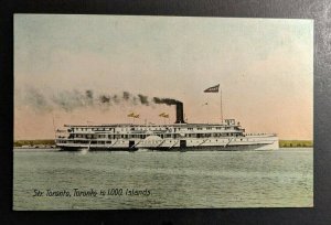 Mint Vintage Steamer Toronto Toronto to 1000 Islands Canada RPPC