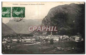 Old Postcard Thones Calvary mountain and Parmelan