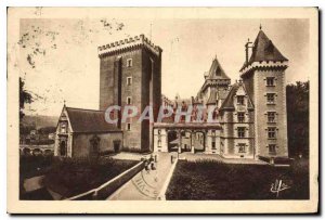 Postcard Old Ocean Pau Pyrenees Chateau Henry IV Dungeon Facade and Entrance