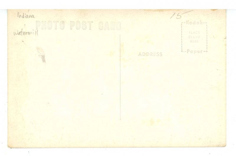 IN - Spring Mill State Park. The Watermill  RPPC