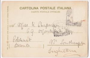 Italy; Bordighera, Panorama, Liguria PPC, Local 1904 PMK, Undivided Back 