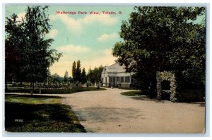 1915 Walbridge Park View Exterior Building Toledo Ohio Vintage Antique Postcard