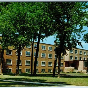 c1960s Waverly IA Clinton Hall Men's Residence Dorm Wartburg College Vtg PC A237