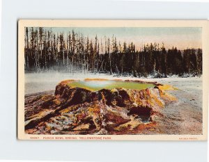 Postcard Punch Bowl Spring, Yellowstone Park, Wyoming, USA