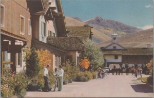 Postcard Union Pacific Railroad Challenger Inn Sun Valley Idaho