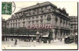 Old Postcard Theater Arts Rouen Tramway