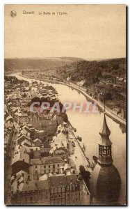 Old Postcard Dinant The bulb of & # 39Eglise