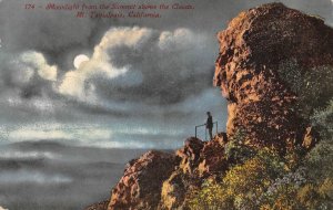 Moonlight, Clouds MT. TAMALPAIS, CA Marin County 1910s Mitchell Antique Postcard