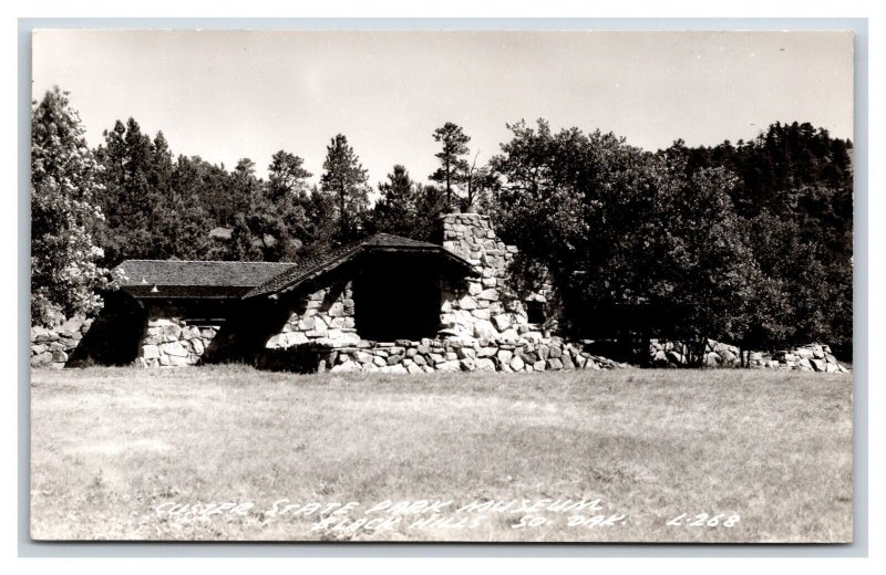 RPPC Custer State Park Museum Black Hill South Dakota SD UNP Postcard R9