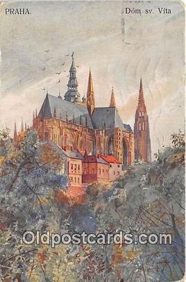 Artist Kreisingera Praha Dom Sv Vita 1911 Missing Stamp 